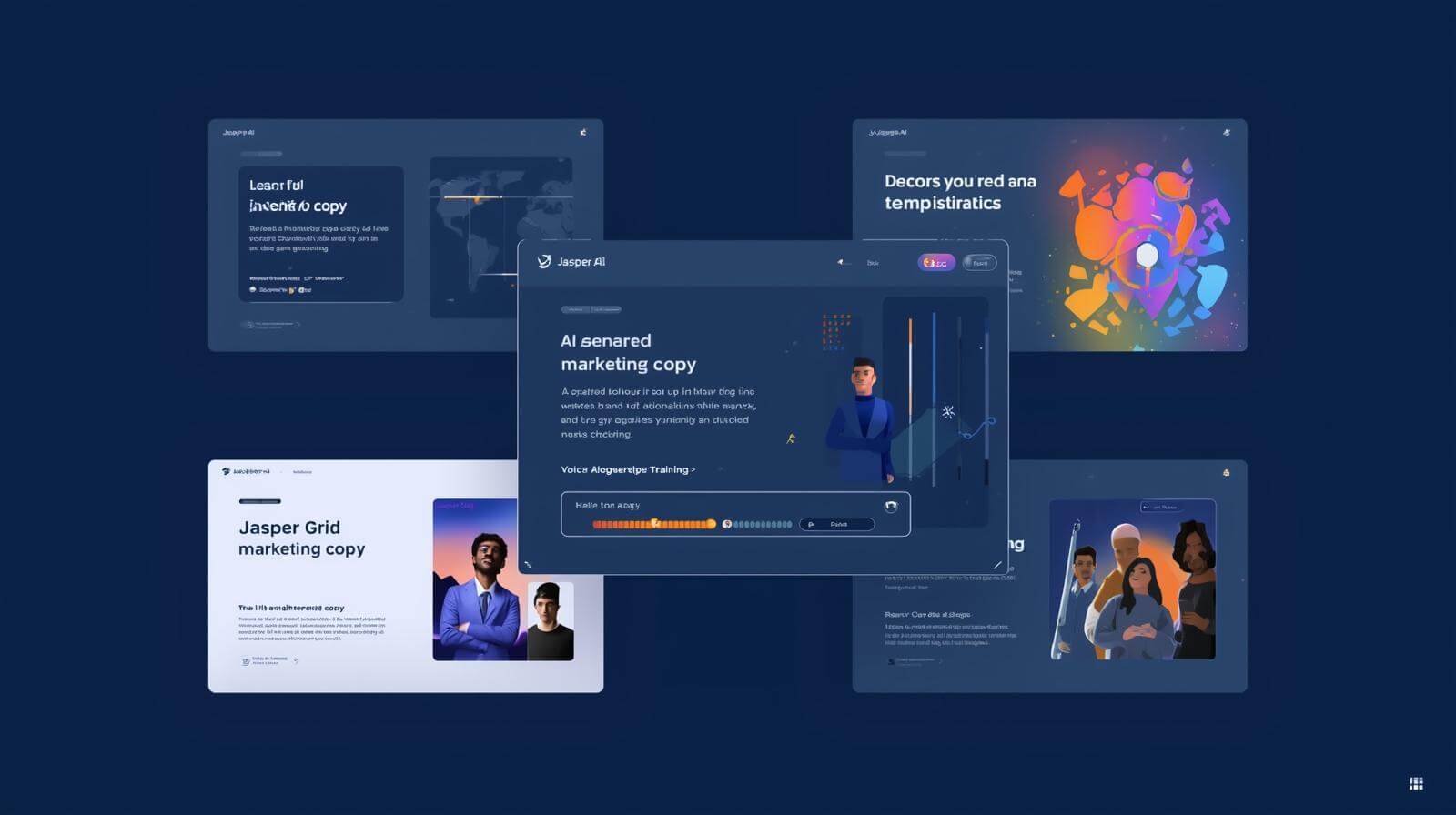 AI marketing copy presentation slides