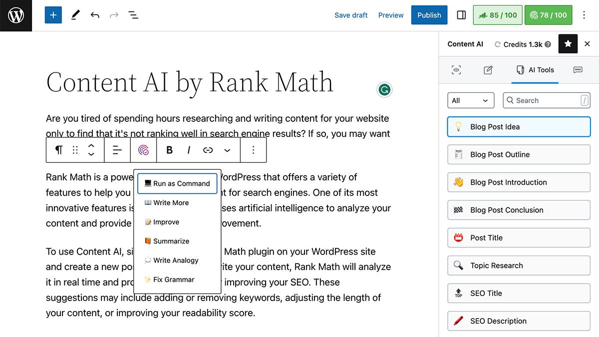 Content AI by Rank Math logo 2026